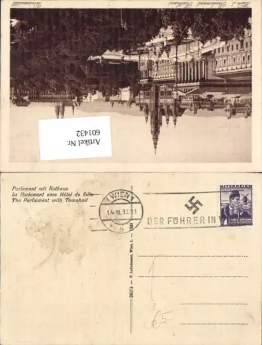 601432,WK 2 Propagandastempel Propaganda Stempel Der Führer in Wien 1938