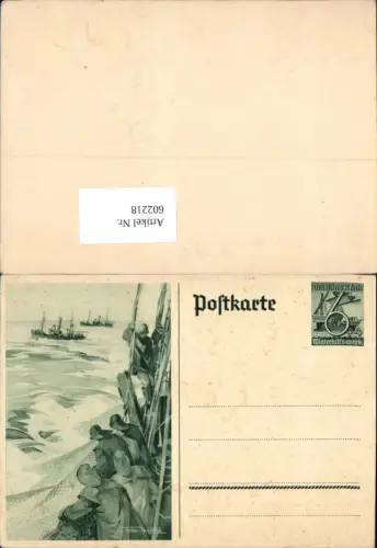 602218,Ganzsache Propaganda AK WK 2 Kriegsmarine Marine Kriegsschiffe