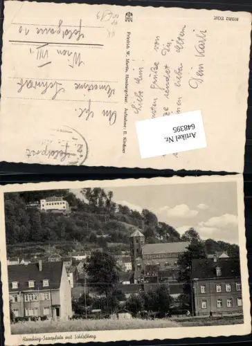 648395,Homburg Saarpfalz Feldpost Bahnpost beflaggt