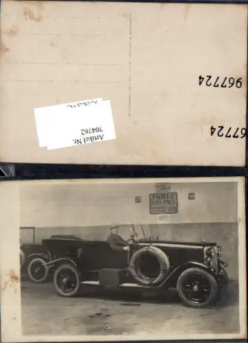 704762 Foto-AK Auto Automobil Fahrzeug Oldtimer India Auto Pneus Reklame KFZ