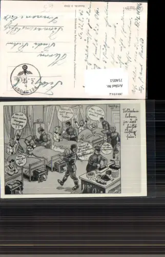 714051 Wehrmacht Barlog Humor Soldatenhumor Soldatenleben Feldpost Pirmasens
