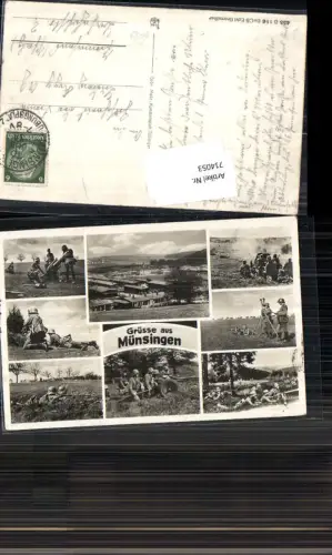 714053 Wehrmacht Truppenübungsplatz Münsingen Artillerie Infanterie Feldpost Pirmasens
