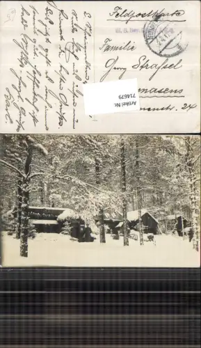 714679 Stellung Winter Schnee Wald Soldat feldpost Pirmasens