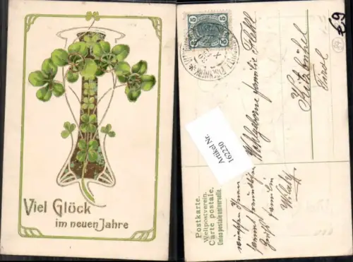 162230,Neujahr Tolle Präge Litho Buchstabe T Buchstabenkarte
