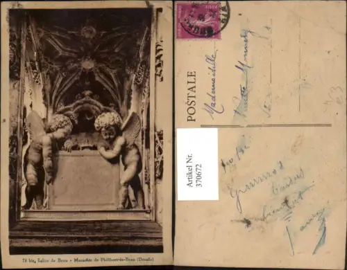 370672,Bourg-en-Bresse Eglise de Brou Mausolee de Philibert-le-Beau Mausoleum Engeln