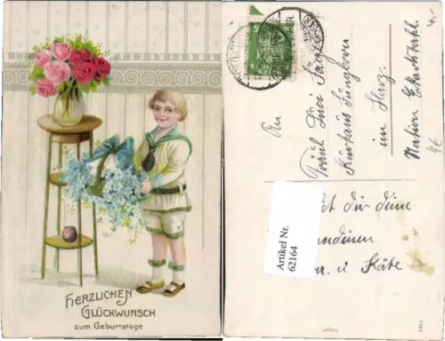 62164,Geburtstag Kind Blumen Rosen