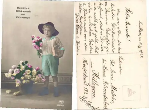 68173,Geburtstag Kleiner Junge Hut Geschenk süss