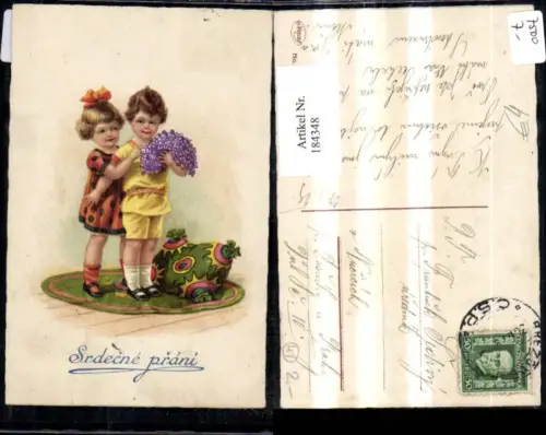 184348,Geburtstag Srdecne prani Kinder m. Blumen Teppich Kissen