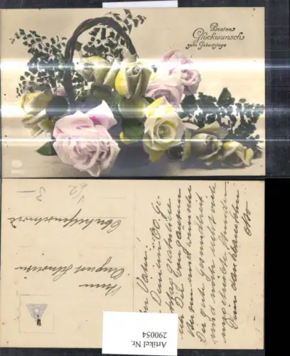 290054,Geburtstag Korb m. Rosen Gelb Rosa pub EAS 6009euro3