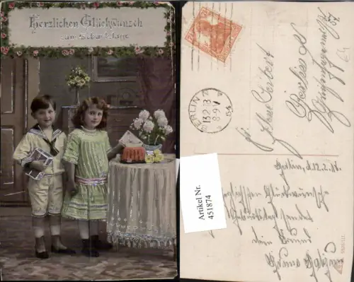 451874,Silberverzierung Geburtstag Kinder Geschenke Brief Kuchen