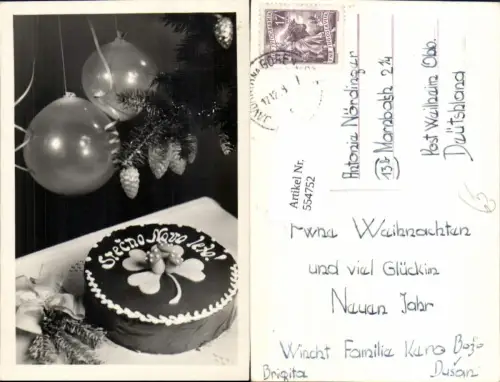 554752,Geburtstag Kuchen Torte Luftballon Tannenzapfen