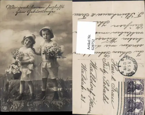 628752,Geburtstag Kinder Korb Blumen Margeriten