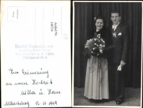 148716,Allhartsberg FotoAK Brautkleid Braut Hochzeitsfoto Hochzeit Hochzeitskleid dunkles Kleid