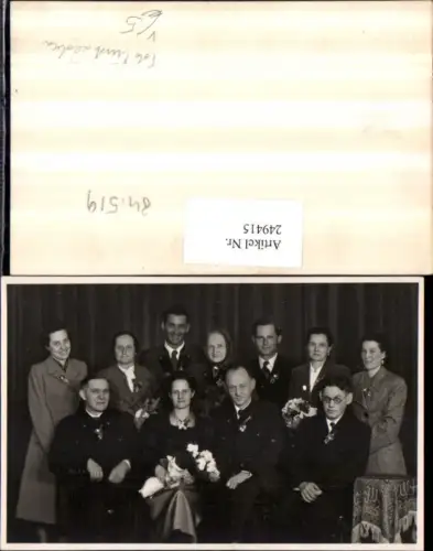 249415,Foto AK Hochzeit Hochzeitsfoto Familie Gruppenfoto pub Foto Fürst Leoben