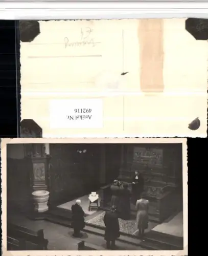 492116,Foto AK Hochzeit Trauung Kirche Altar Brautpaar