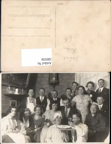 589336,Foto-AK Hochzeit Paar Bräutigam Braut Kuchen Pendeluhr Uhr