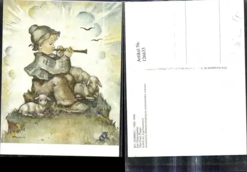 126633,Künstler Ak Hummel Der Flötenspieler The Flute Player