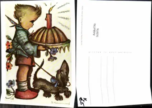 163076,Künstler AK Berta Hummel 14384 Kuchen