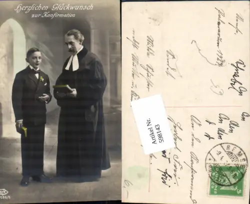 598143,Konfirmation Bibel Priester Pfarrer Anzug