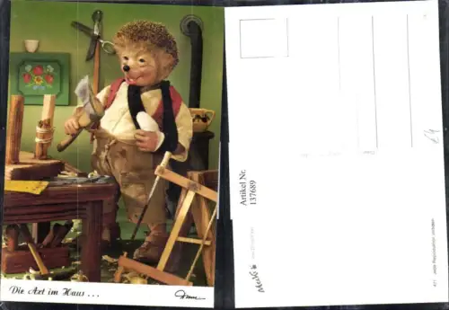 137689,Mecki Igel 471 Verband a. Finger Die Axt im Haus