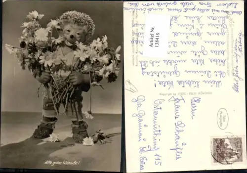 138418,Mecki AK Igel Alles Gute Wünsche