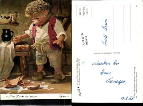 409604,Mecki 309 Sollen Stücke bringen Igel Zerbrochener Krug pub Diehl-Film