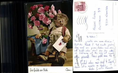 578306,Mecki Igel 345 Gruß an dich Brief