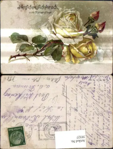 59327,Namenstag Rosen Blumen Zweig