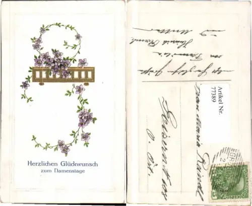 77389,Schöne Präge AK Namenstag gel. Gröbming n Goisern