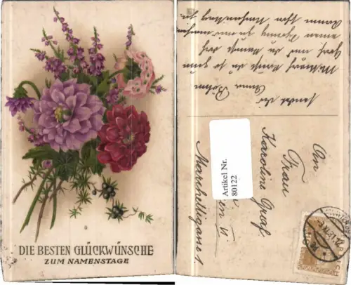 80122,Namenstag Schöne Blumen