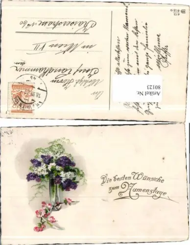 80123,Namenstag Schöne Blumenvase Blumen