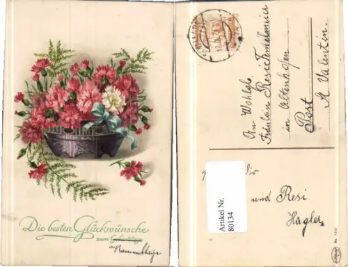 80134,Namenstag Blumenvase St Valentin Althofen gel Amag 1552