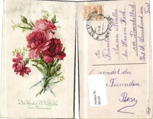 80145,Namenstag Rote Rosen Blumen Amag 1517