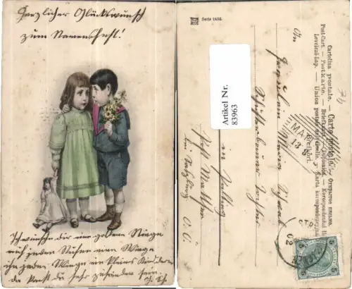 83963,Tolle AK Namenstag Kinder Puppe Junge