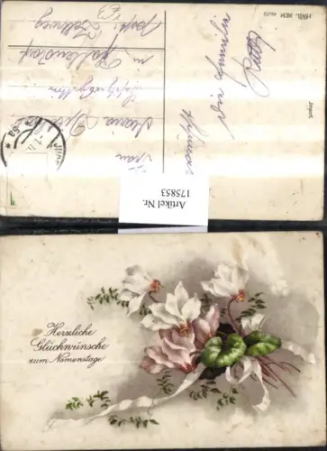 175853,Namenstag Blumen Schleife pub HWB 4659