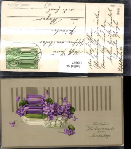 179997,Namenstag Veilchen Schüssel
