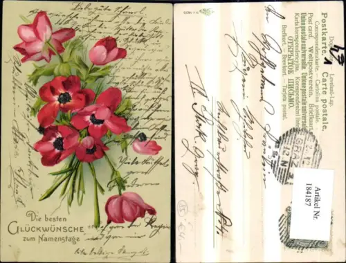 184187,Namenstag Blumen Strauß pub Erika 1859