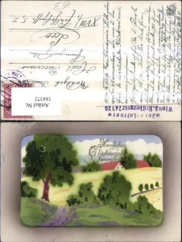 184372,Namenstag Landschaft Künstler Ak