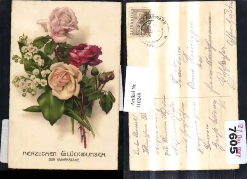 210249,Namenstag Blumenstrauß Rosen Rosenblüte Märzenbecher