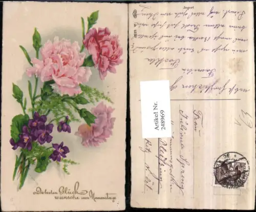 248969,Namenstag Blumen Nelken Veilchen pub EAS 1257