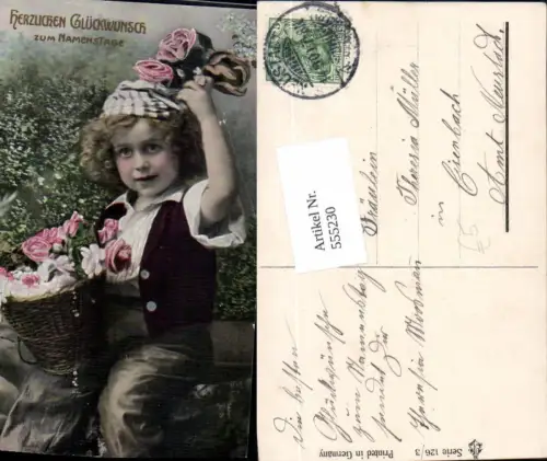 555230,Namenstag Kind Rosen Korb Stp. Neustadt n. Eisenbach Schwarzwald