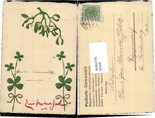 91830,Neujahr Kleeblatt Klee