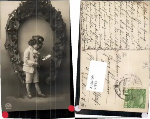 91843,Neujahr Hufeisen Mädchen Brief kappe Briefträger