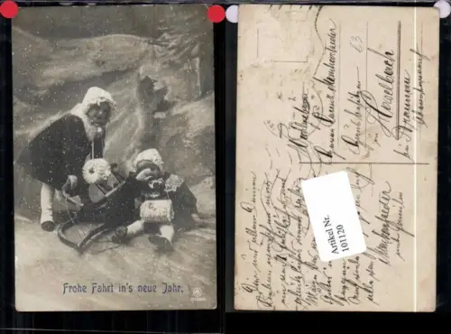 101120,Neujahr Kinder bauen Unfall m. Rodel Schlitten