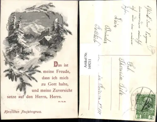 169211,Neujahr Schneelandschaft Weg Haus Bäume Berg