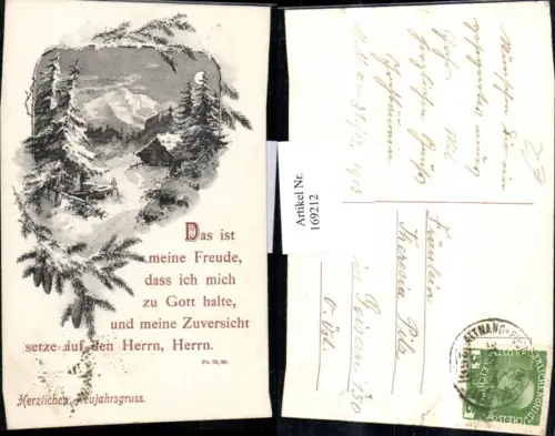 169212,Neujahr Schneelandschaft Weg Haus Bäume Berg
