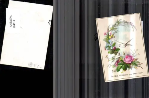 184514,Neujahr Tauben Rosen Blumen