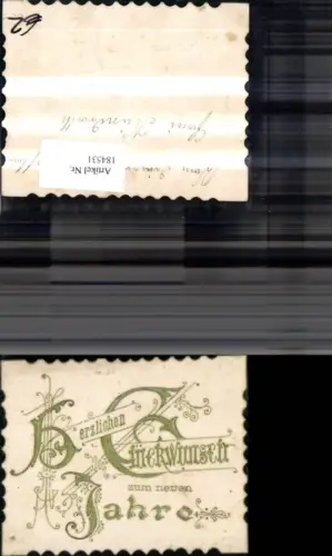 184531,Neujahr Präge AK Schrift Text m. Verzierungen