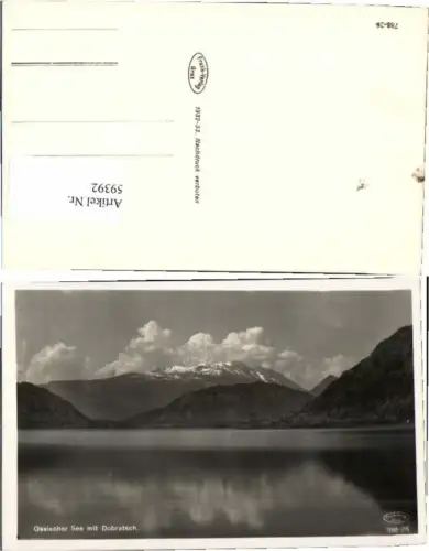 59392,Ossiachersee Ossiach Steindorf Dobratsch