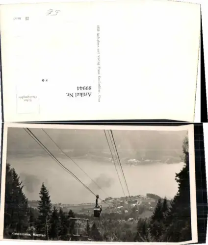 89944,Kanzelbahn Seilbahn b. Villach 1940